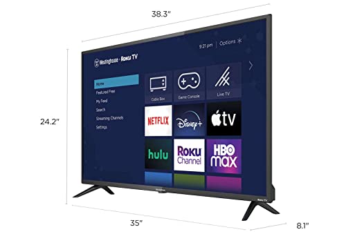 Westinghouse Television de 43" 4K Ultra HD Smart TV HDR Frecuencia de actualización 60Hz Compatible con Alexa y Google Assistant WR43UX4210 (Reacondicionado)